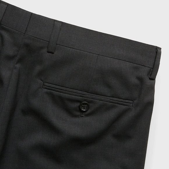 Banan Republic Standard Italian Wool Suit Pant size 36/34 Dark Charcoal - Picture 7 of 10
